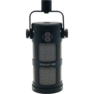 Sontronics Podcast Pro Black Supercardioid Dynamic Microphone