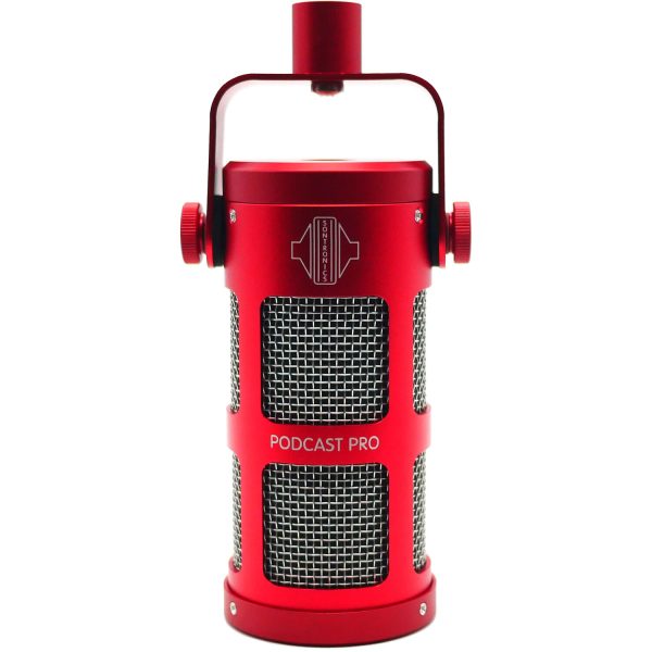 Sontronics Podcast Pro Red Supercardioid Dynamic Microphone
