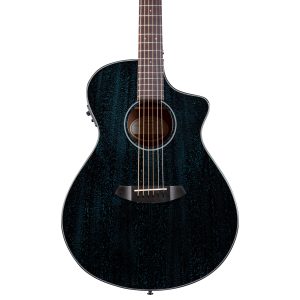 Breedlove ECO Rainforest S Concert CE Acoustic Electric Guitar Midnight Blue African Mahogany