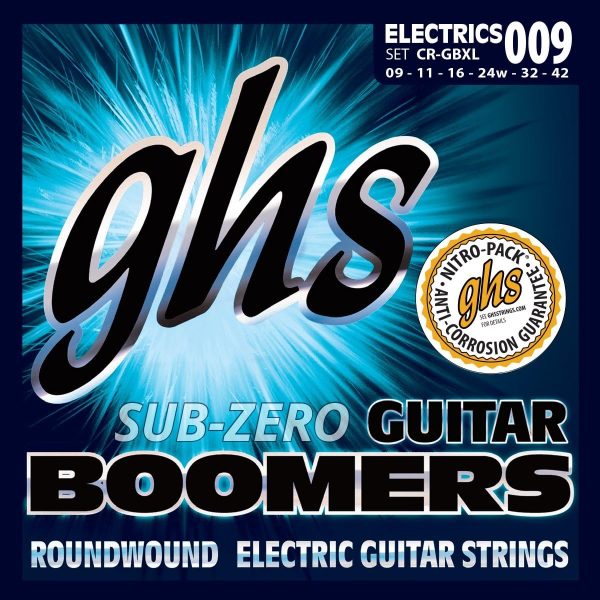 GHS Sub-Zero Guitar Boomers Electric Guitar Strings 09-42 Gauge