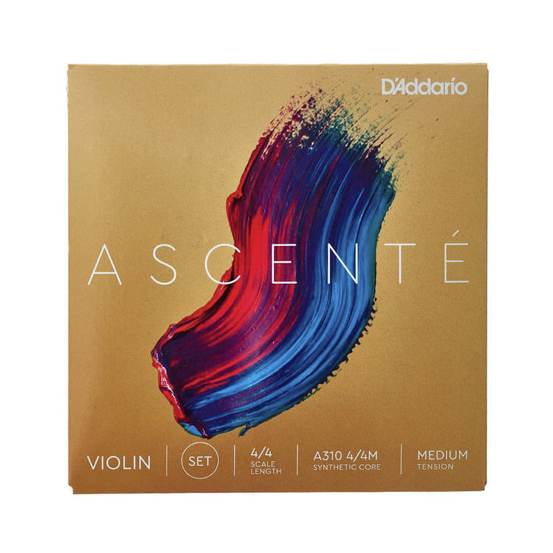 سیم ویولن D’Addario Ascenté Violin String Set, 4/4 Scale, Medium Tension
