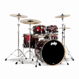 PDP Concept Maple 5 Piece Shell Pack Red To Black Fade