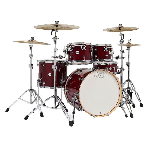 DW Design Series 5 Piece Shell Pack Cherry Stain