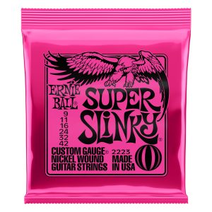 Ernie Ball Super Slinky Nickel Wound Electric Guitar Strings 09-42 Gauge