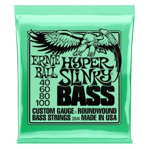 Ernie Ball Hyper Slinky Nickel Wound Electric Bass Strings 40-100 Gauge