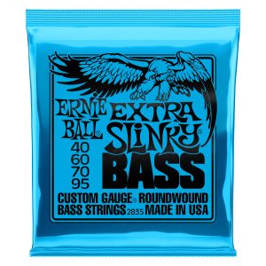 Ernie Ball Extra Slinky Nickel Wound Electric Bass Strings 40-95 Gauge