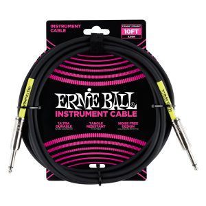 Ernie Ball Classic Instrument Cable Straight/Straight 10ft Black