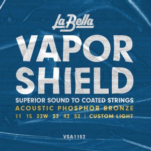 La Bella Vapor Shield Acoustic Guitar Strings 11-52 Gauge