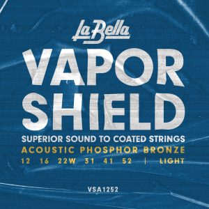 La Bella Vapor Shield Acoustic Guitar Strings 12-52 Gauge