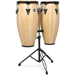 Latin Percussion City 10" And 11" Wood Congas Natural