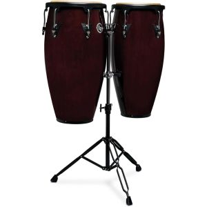 Latin Percussion City 10" And 11" Wood Congas Dark Wood